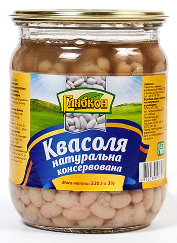 Квасоля консервована Глибкон 1000г